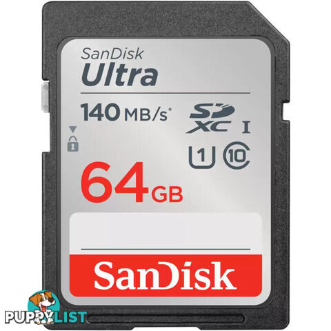 SD64ULTRA-140 SANDISK 64GB SDXC CARD 140MB/S