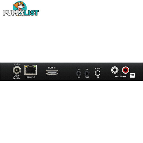 IP200UHDTX IP MULTICAST UHD VIDEO TRANSMITTER 100M OVER 1GB BI-DIR IR RS232 POE