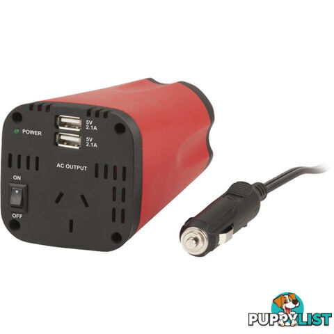 MI5128 150W CUP HOLDER INVERTER DUAL USB 2.1A OUTPUT