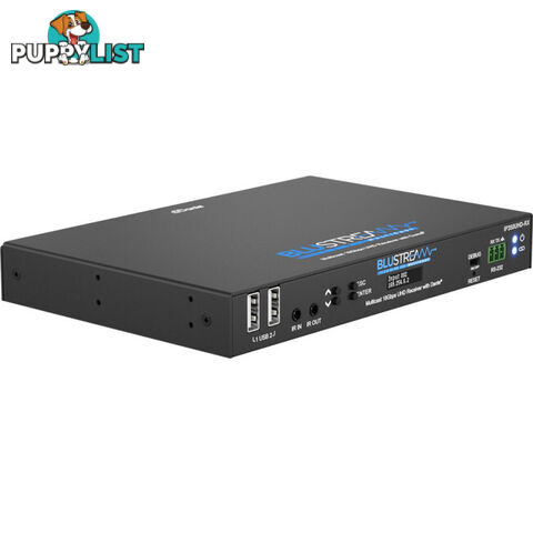 IP350UHDRX IP MULTICAST UHD 18GBPS VIDEO RECEIVER OVER 1GB 2CH DANTE AUDIO-BUILT-IN VIDEO SCALER-POE- HDCP2.2