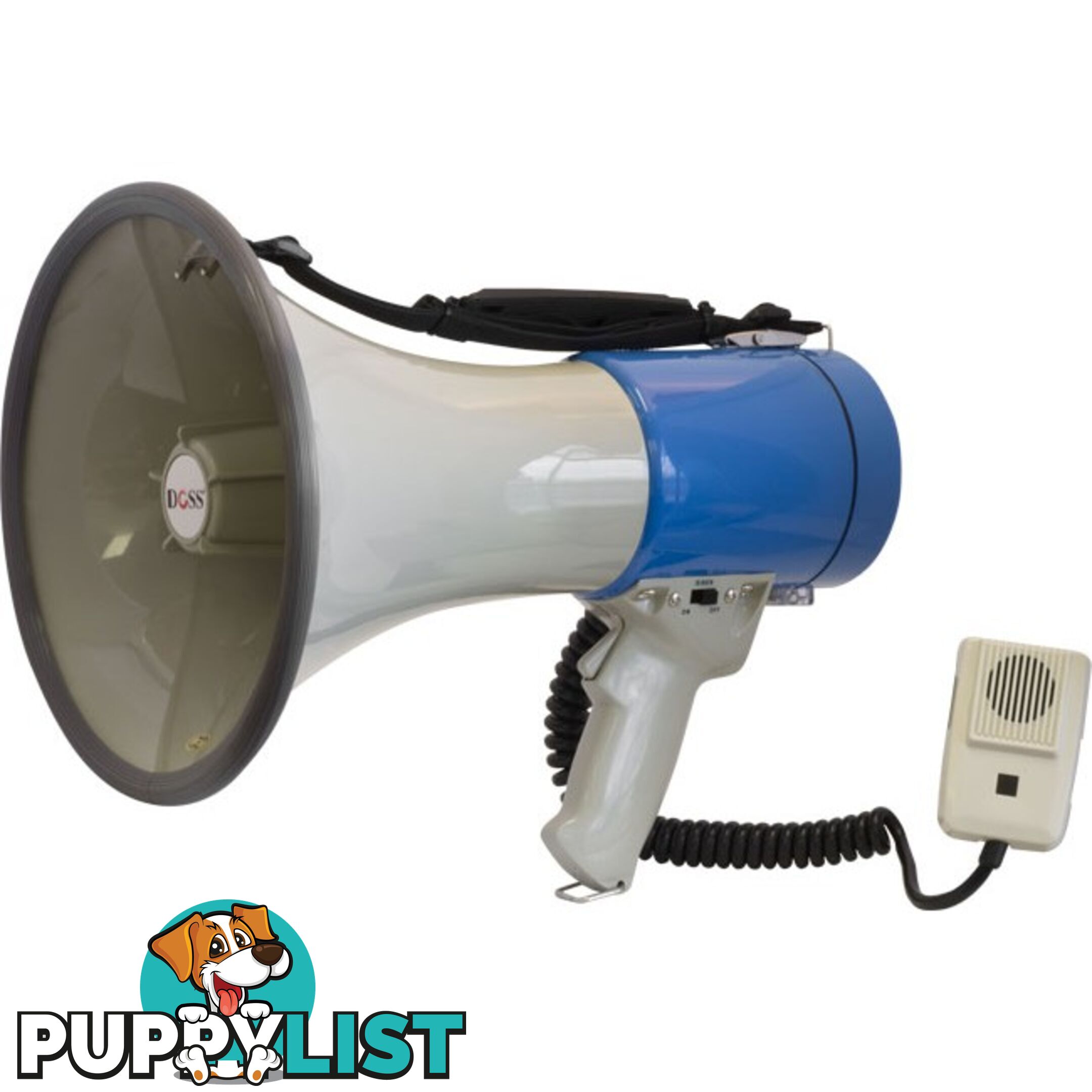 ER66S 25W HANDHELD MEGAPHONE WITH SHOULDER STRAP DOSS