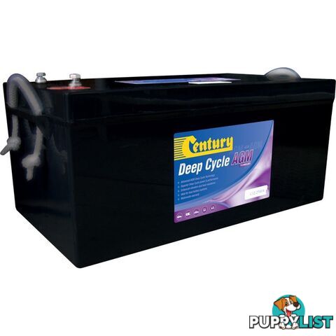 C12-270DA 12V 270AH ABSORBED GLASS MAT AGM DEEP CYCLE BATTERY CENTURY