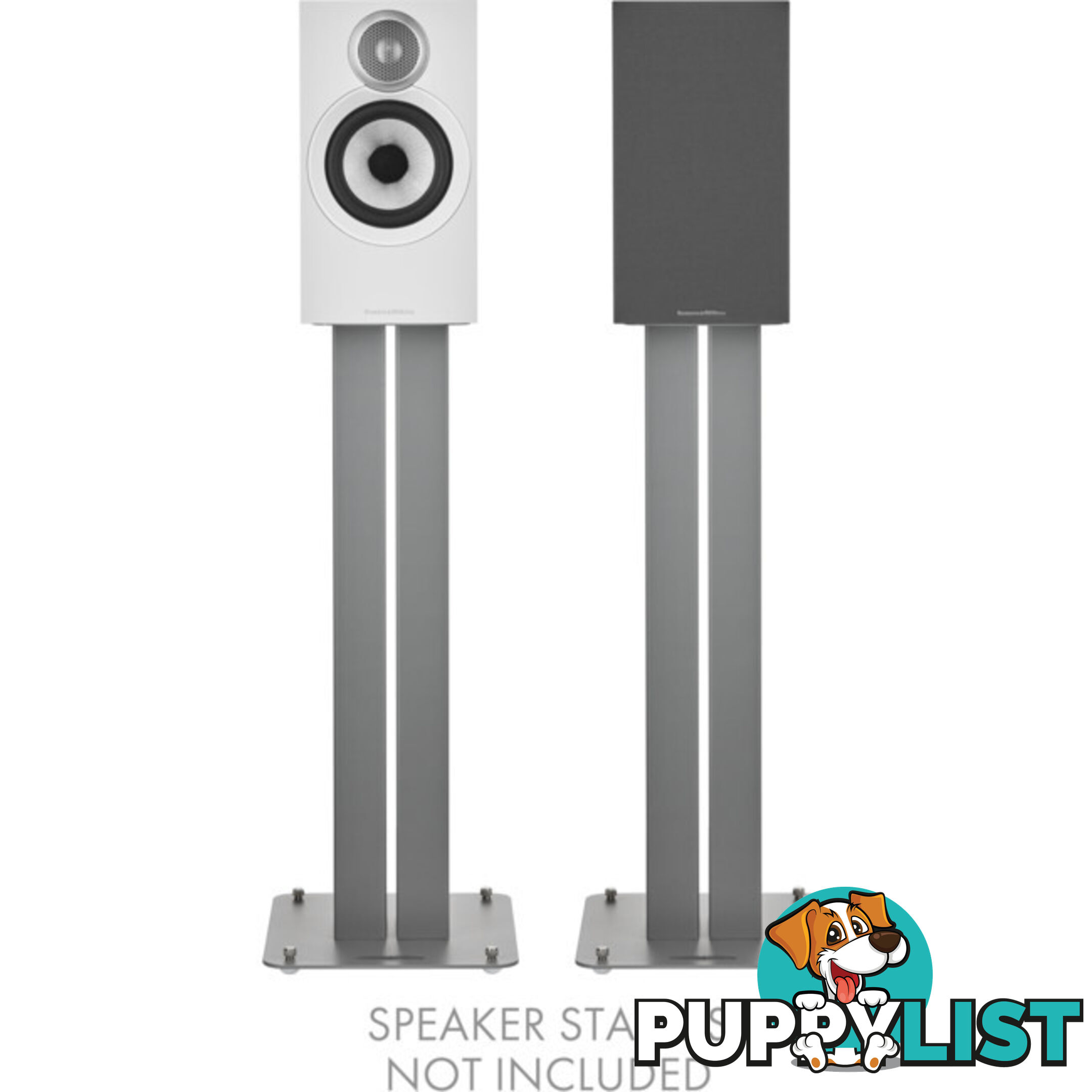 607S3W 2-WAY BOOKSHELF SPEAKERS WHITE FINISH