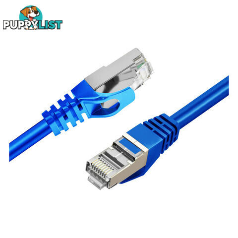 LC8008 3M CAT7 10GBE ETHERNET CABLE BLUE TRIPLE SHIELDING