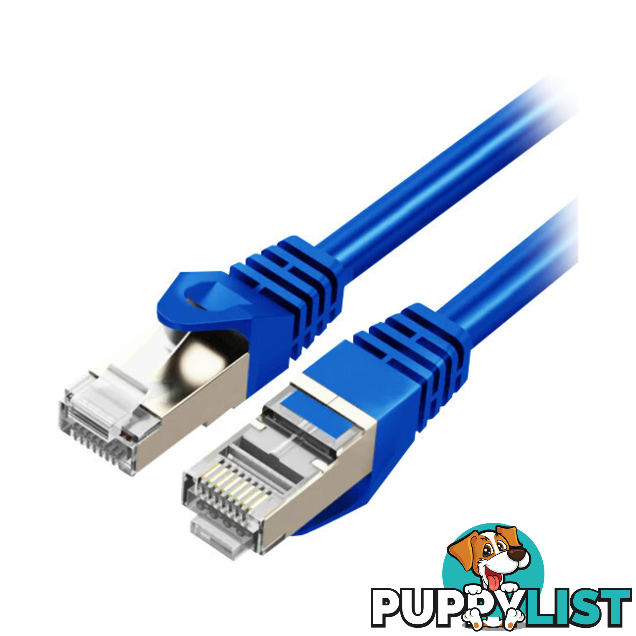 LC8008 3M CAT7 10GBE ETHERNET CABLE BLUE TRIPLE SHIELDING