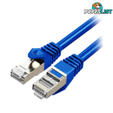 LC8008 3M CAT7 10GBE ETHERNET CABLE BLUE TRIPLE SHIELDING