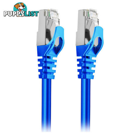 LC8008 3M CAT7 10GBE ETHERNET CABLE BLUE TRIPLE SHIELDING