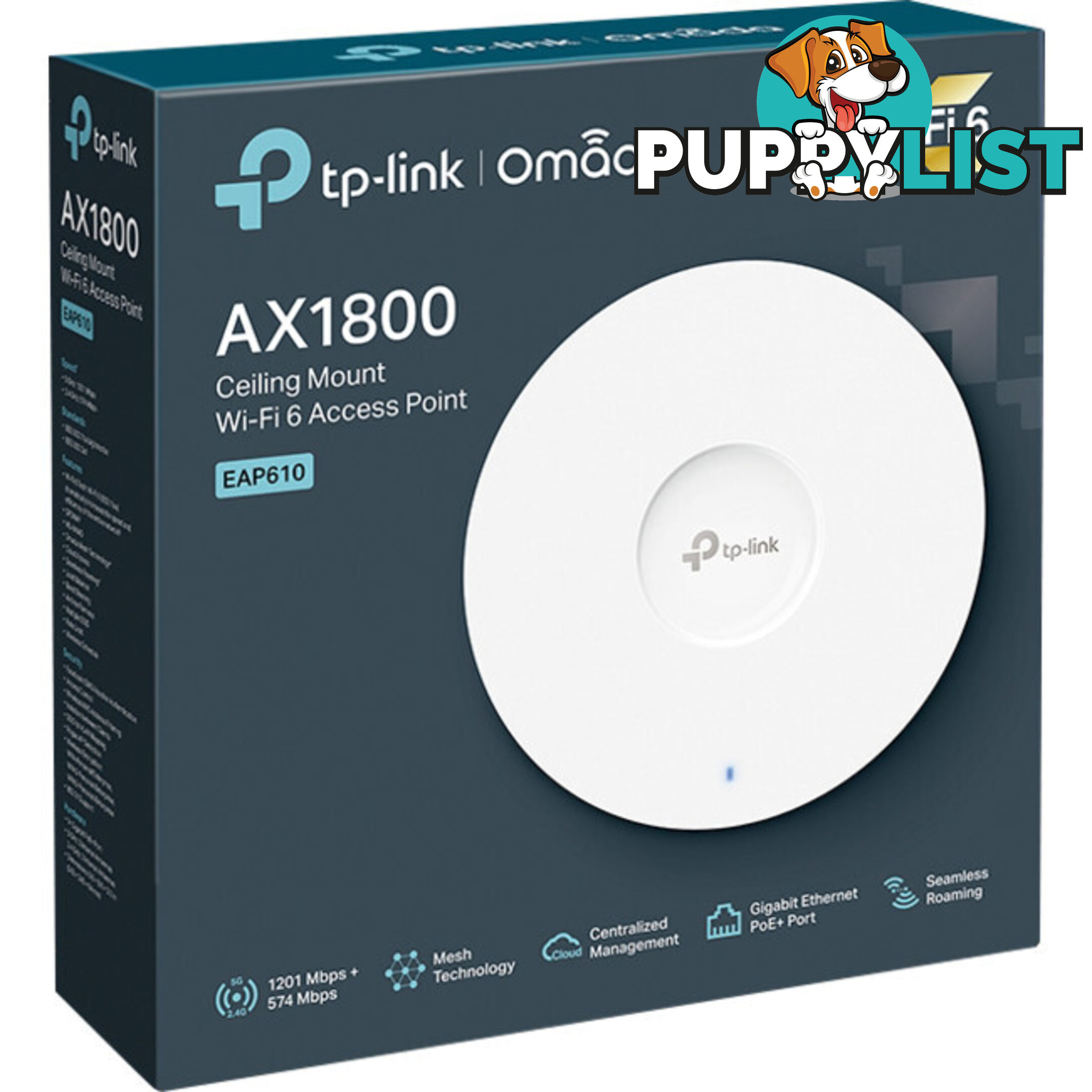 EAP610 AX1800 CEILING MOUNT ACCESS POINT OMADA