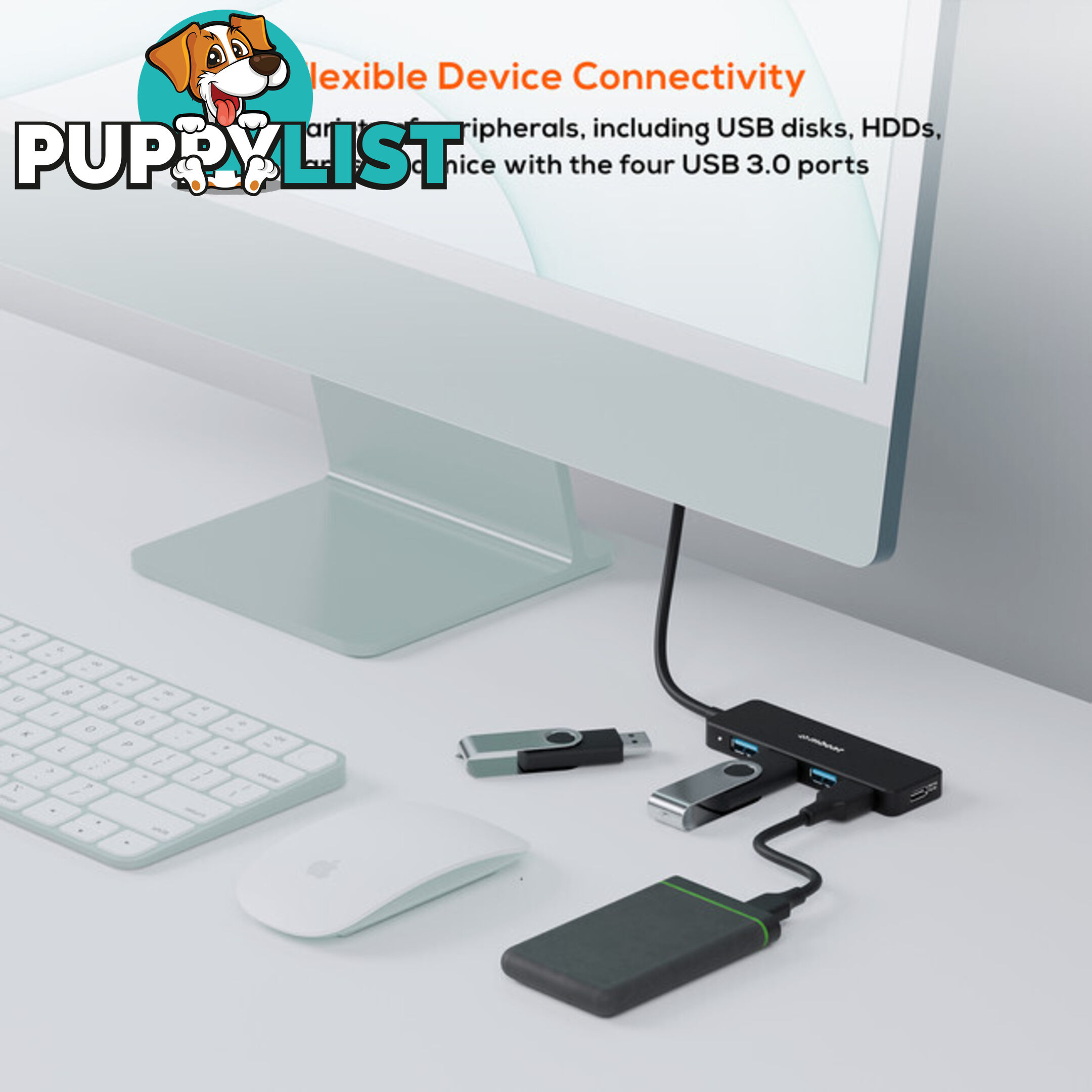 C3H5K 4 PORT USB-C HUB WITH USB-C DC PORT