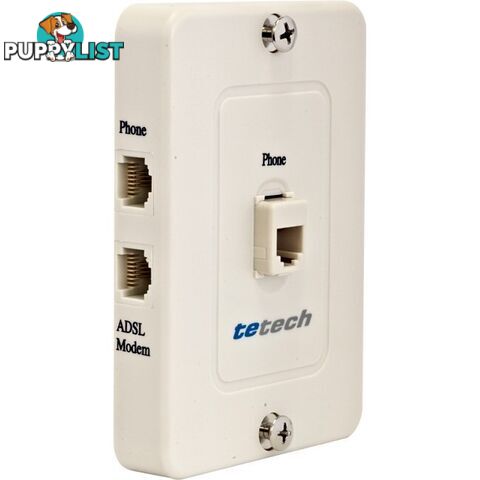 DSL018/2+ ADSL2+ WALL MOUNT SPLITTER AND PHONE FILTER TEL1200