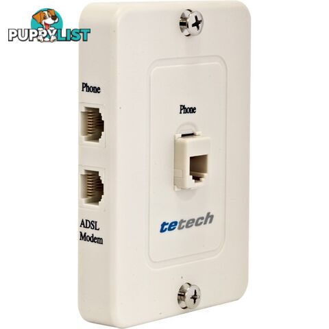 DSL018/2+ ADSL2+ WALL MOUNT SPLITTER AND PHONE FILTER TEL1200