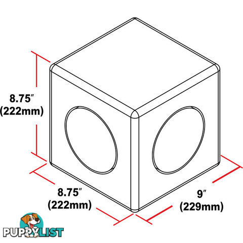 MINIMEDSPP63B MINIME DSP P63 3 SIDED 6.5" SUB BLACK COLOUR