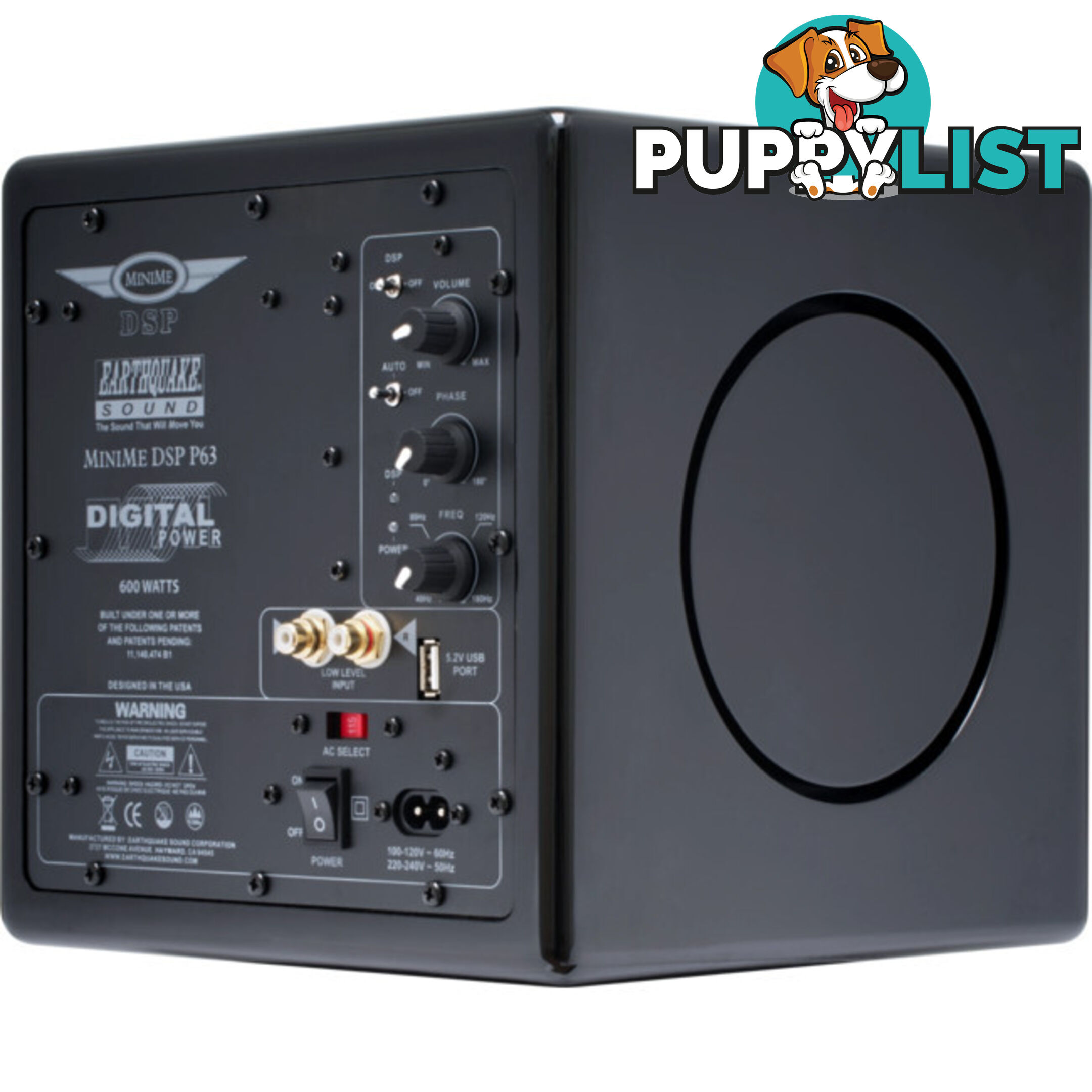 MINIMEDSPP63B MINIME DSP P63 3 SIDED 6.5" SUB BLACK COLOUR