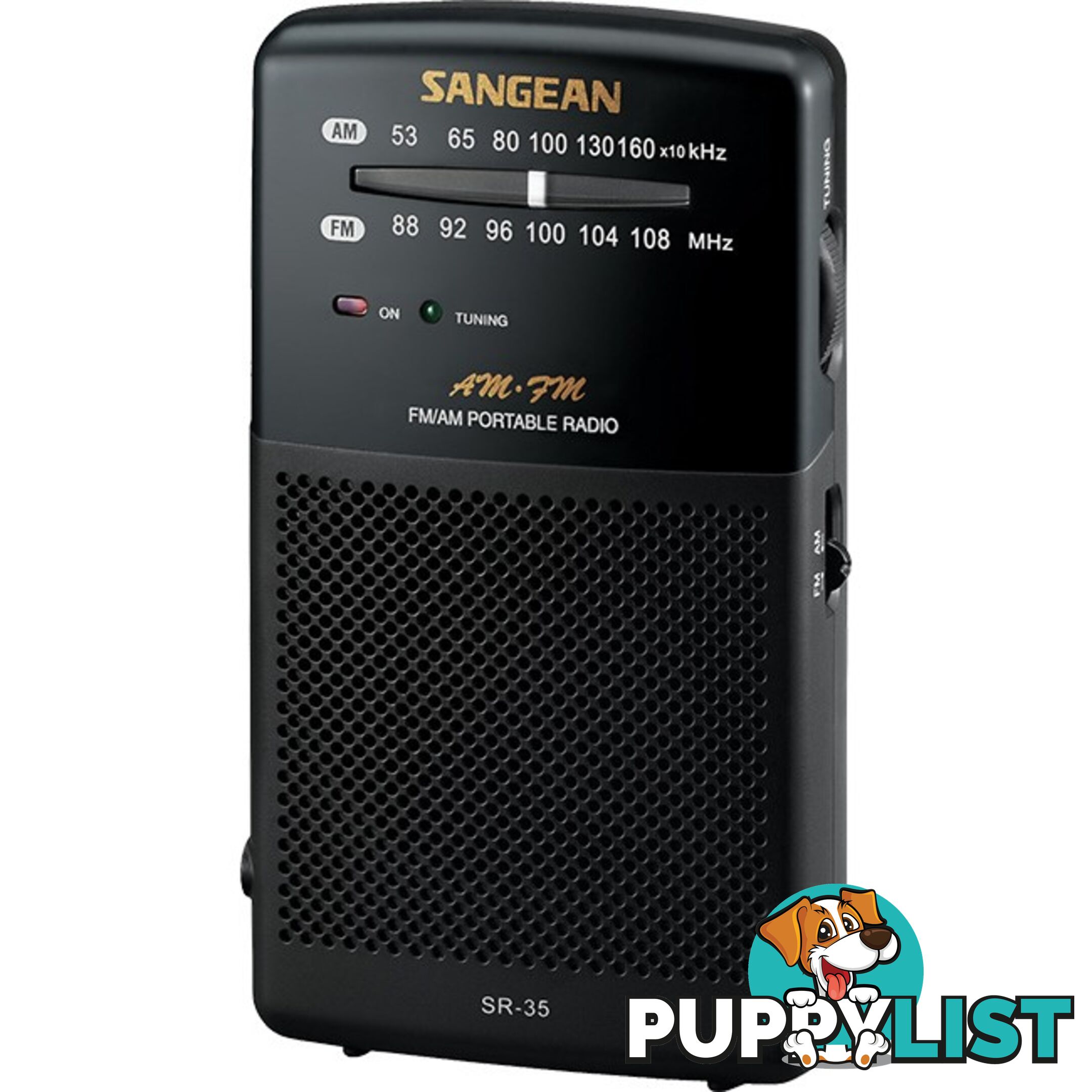 SR35 AM/FM POCKET RADIO BLACK