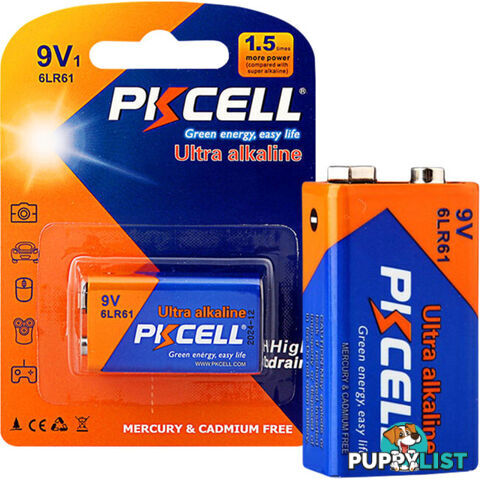 PKAL9V 9V ULTRA ALKALINE BATTERY 1PK 6LR61 ULTRA DIGITAL