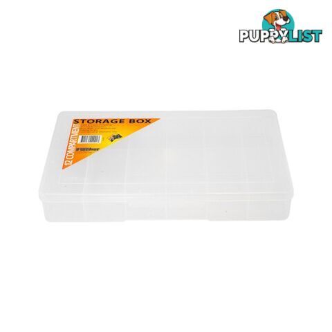 1H093 12 COMPARTMENT STORAGE BOX LARGE PLASTIC CASE