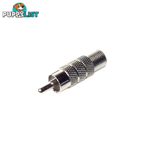 PA5981 RCA PLUG TO 'F' SOCKET ADAPTOR