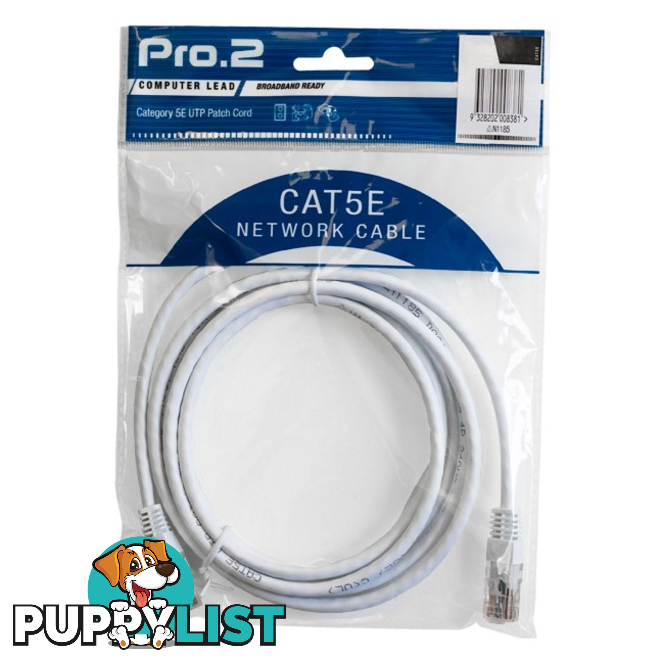 LC7230W 0.5M WHITE CAT5E PATCH LEAD