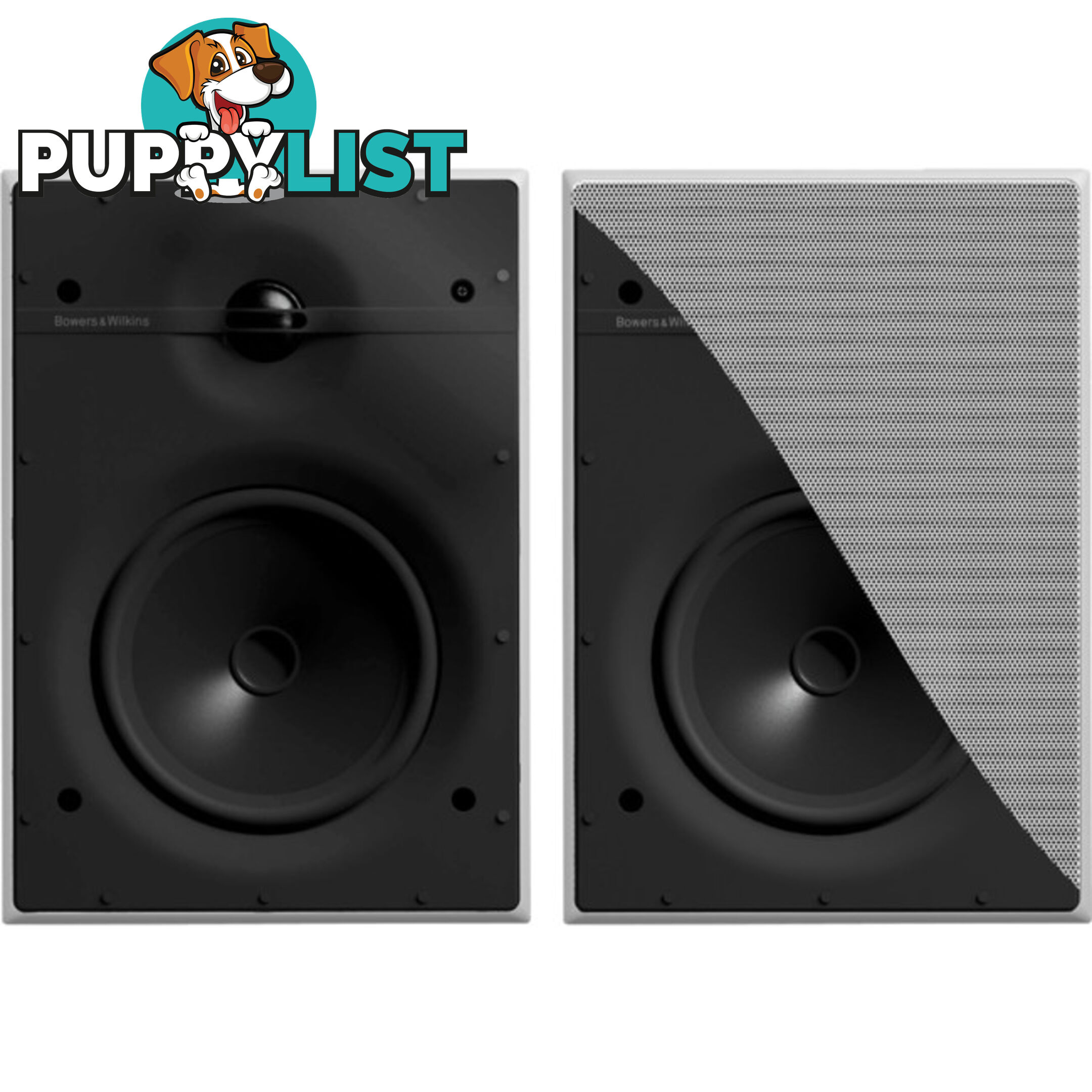 CWM362 6" 2WAY 80W IN WALL SPEAKERS B&W