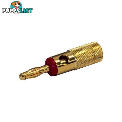 PW1640 4MM BANANA PLUG GOLD RED