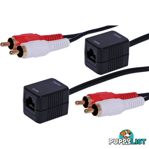 PRO1363A RCA STEREO AUDIO CAT5 EXTENDER BALUN