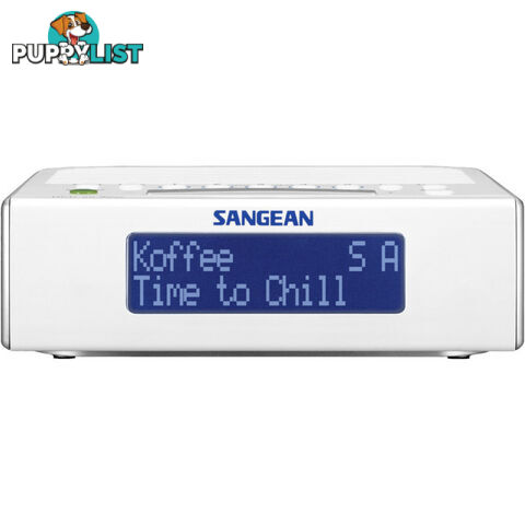 DCR89+ BASIC DAB+/ FM BEDSIDE CLOCK RADIO, WHITE - SANGEAN