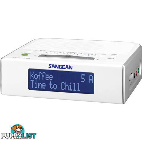 DCR89+ BASIC DAB+/ FM BEDSIDE CLOCK RADIO, WHITE - SANGEAN