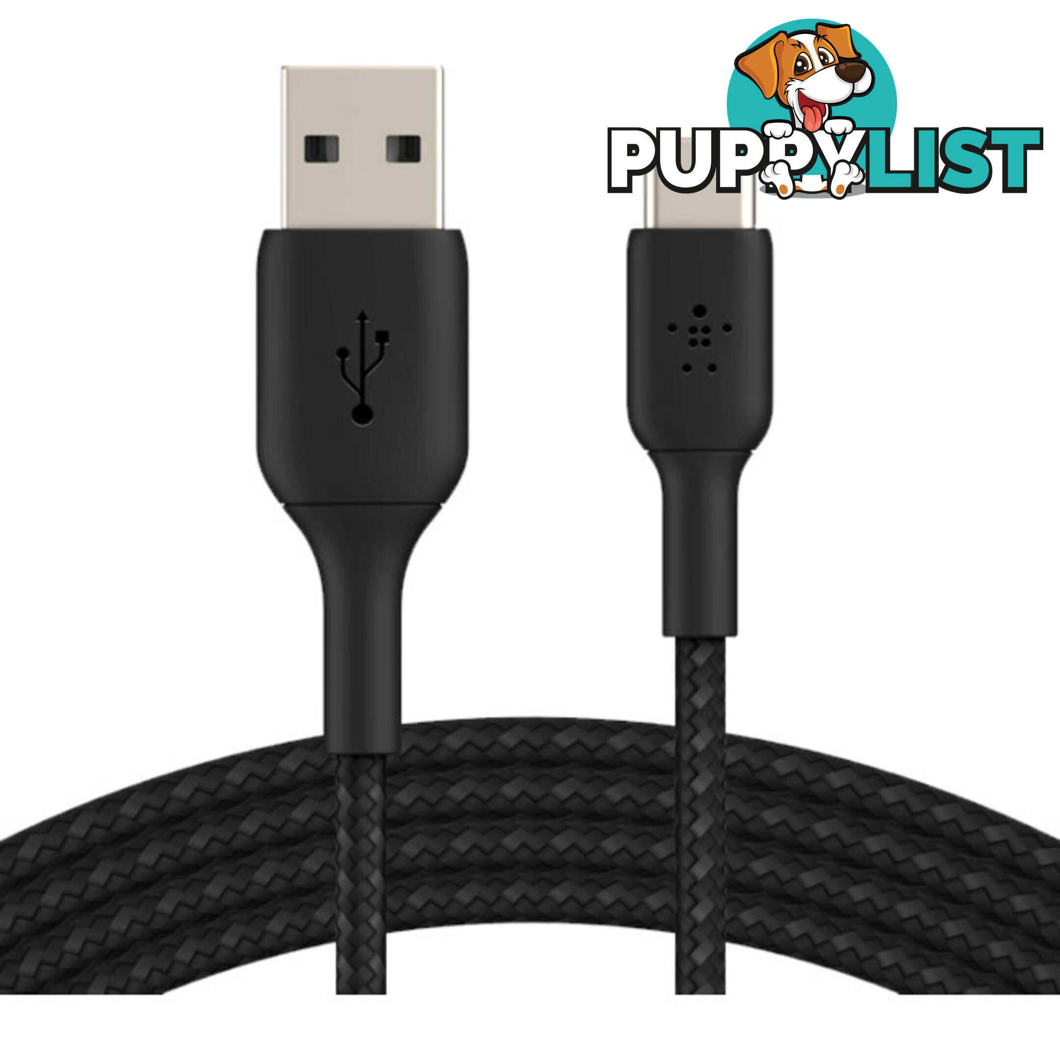 LC7875 BRAIDED USB-C TO USB-A LEAD 1M BOOSTCHARGE