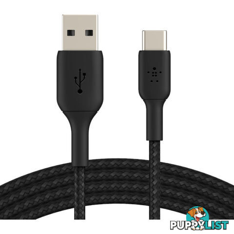 LC7875 BRAIDED USB-C TO USB-A LEAD 1M BOOSTCHARGE