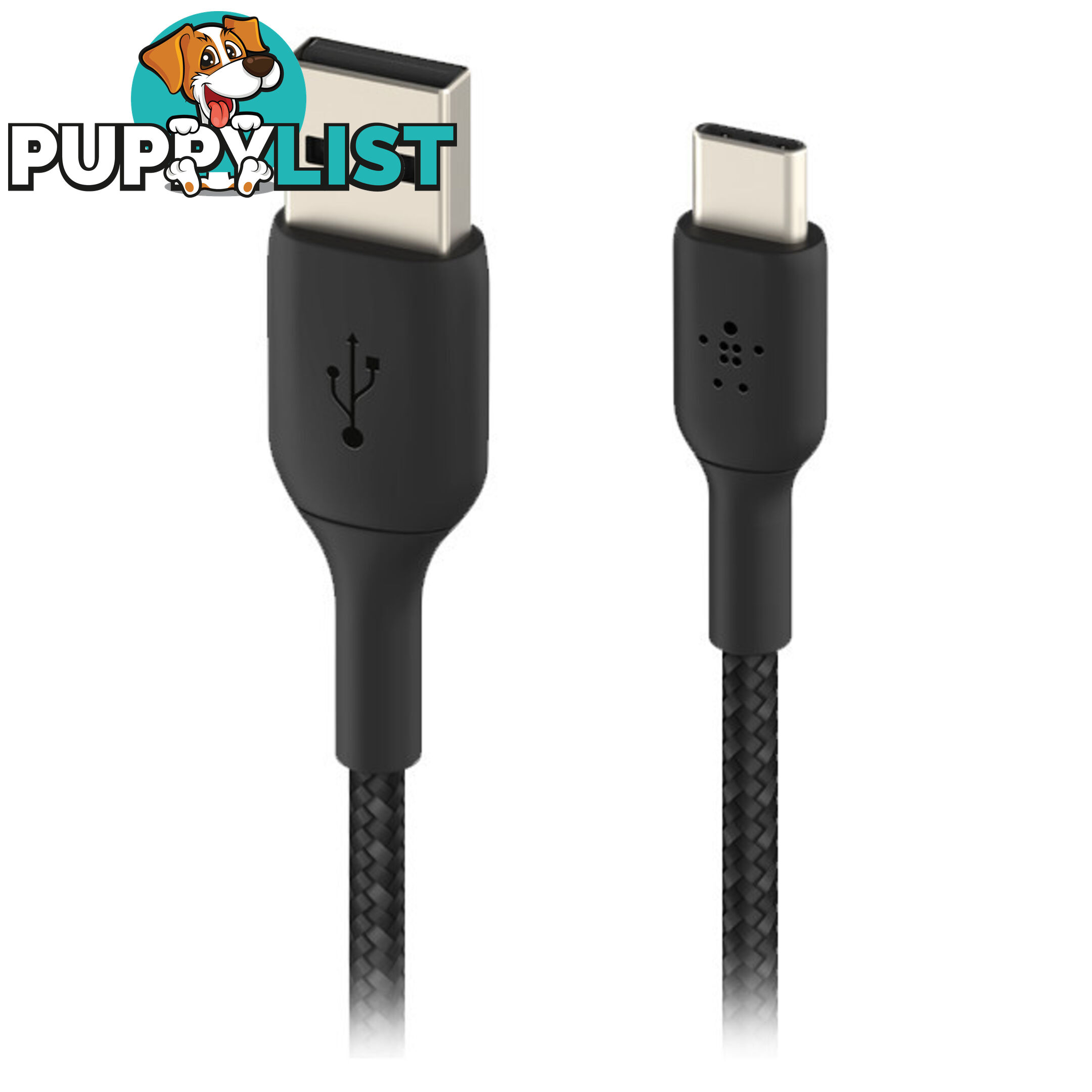 LC7875 BRAIDED USB-C TO USB-A LEAD 1M BOOSTCHARGE