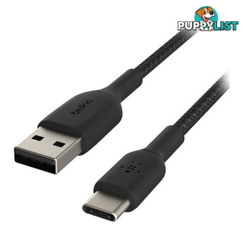 LC7875 BRAIDED USB-C TO USB-A LEAD 1M BOOSTCHARGE