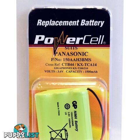 CTB44 3.6V NIMH 1500MAH BATTERY SUITS PANASONIC CORDLESS PHONE