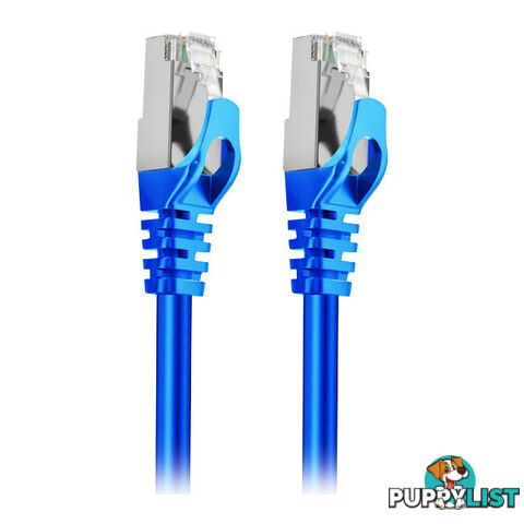 LC8006 2M CAT7 10GBE ETHERNET CABLE BLUE TRIPLE SHIELDING