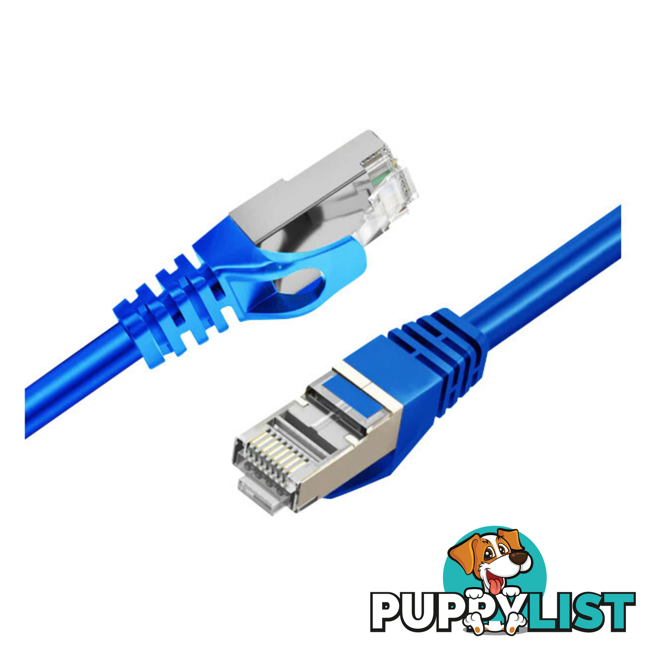 LC8006 2M CAT7 10GBE ETHERNET CABLE BLUE TRIPLE SHIELDING