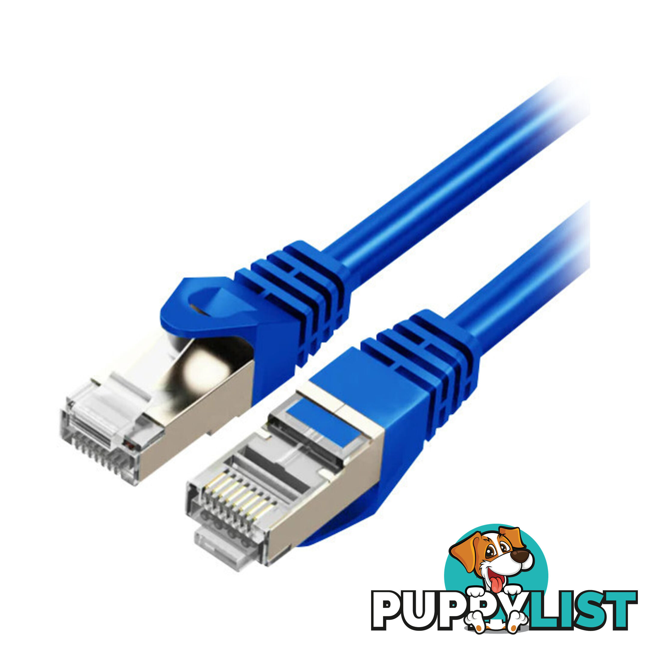 LC8006 2M CAT7 10GBE ETHERNET CABLE BLUE TRIPLE SHIELDING