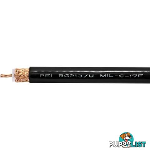 RG213DB-1M 50 OHM RG213 STRANDED COAX-1M HEAVY DUTY PER METRE ( 100M )