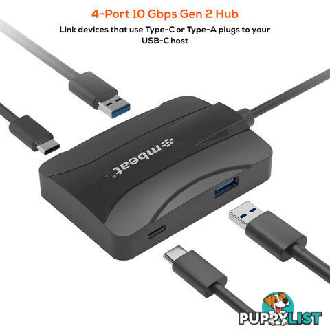 UCH32 4 PORT 10GBPS USB-C 3.2 GEN2 HUB 2 USB-A 2 USB-C