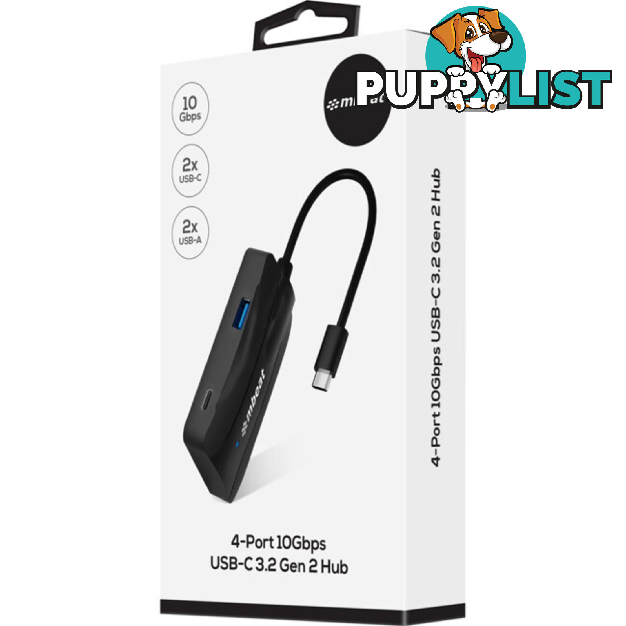 UCH32 4 PORT 10GBPS USB-C 3.2 GEN2 HUB 2 USB-A 2 USB-C