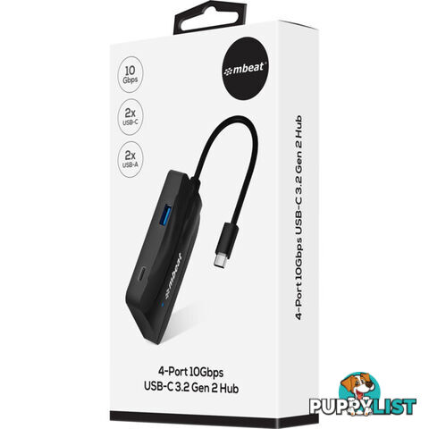 UCH32 4 PORT 10GBPS USB-C 3.2 GEN2 HUB 2 USB-A 2 USB-C