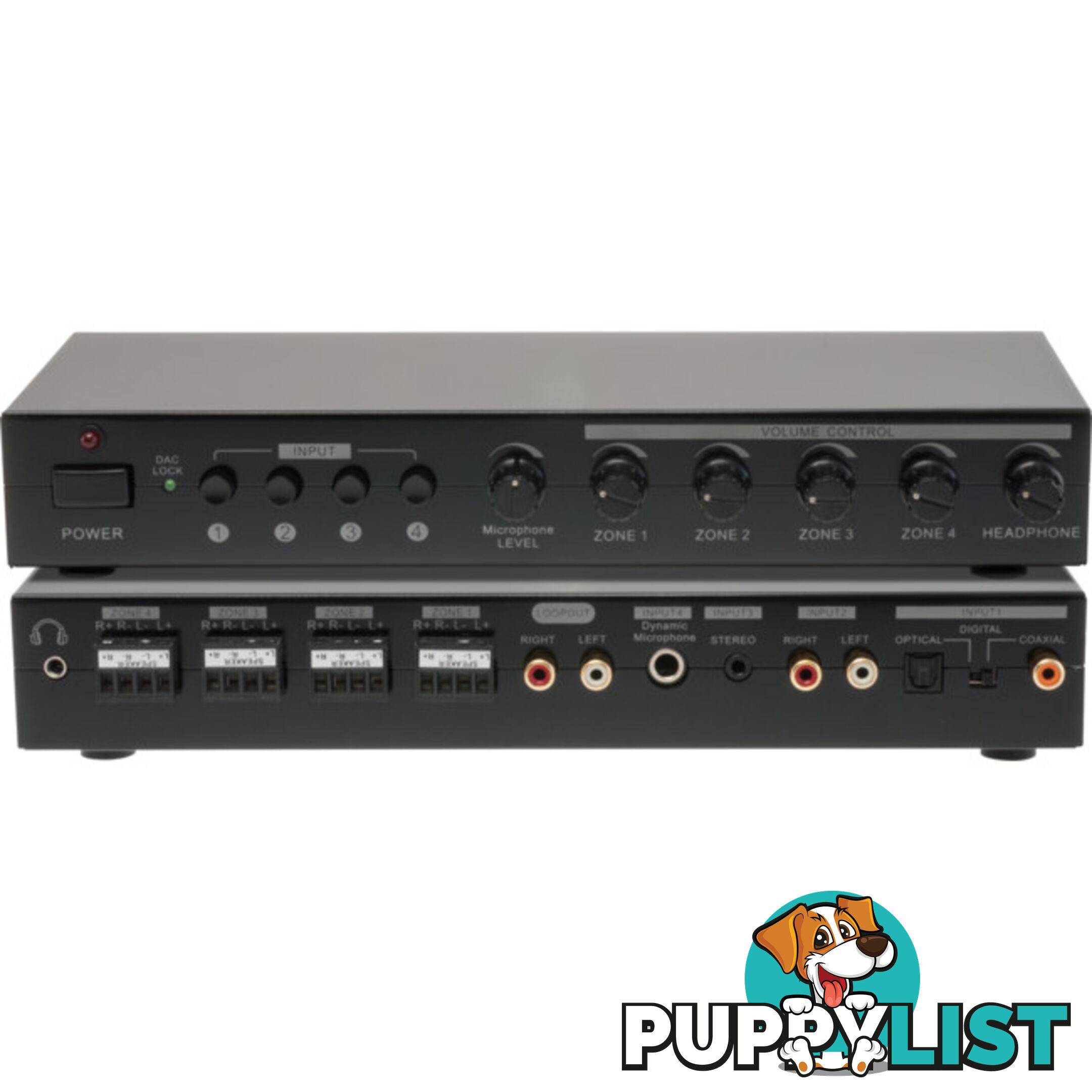 PRO1323 4-ZONE AUDIO POWER AMPLIFIER INTEGRATED 4 SOURCE STEREO