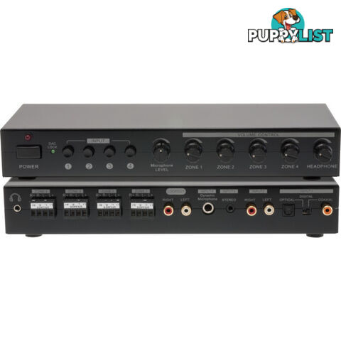 PRO1323 4-ZONE AUDIO POWER AMPLIFIER INTEGRATED 4 SOURCE STEREO