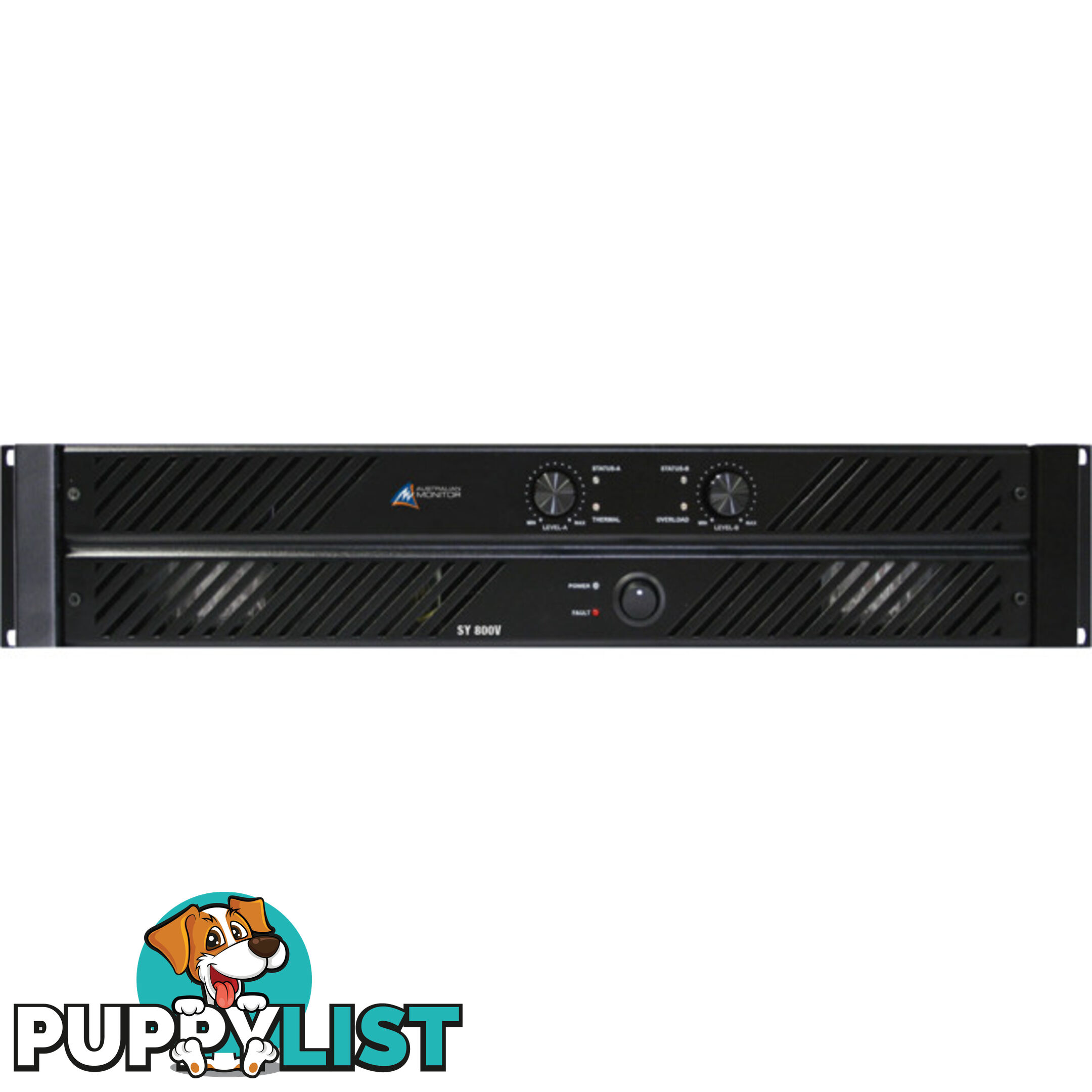 SY800V 2 X 400W -100V POWER AMPLIFIER AUSTRALIAN MONITOR