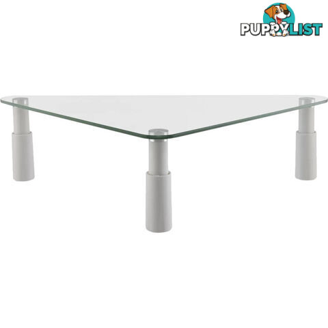 ESS102 GLASS MONITOR DESK RISER TRIANGULAR