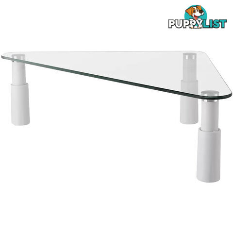 ESS102 GLASS MONITOR DESK RISER TRIANGULAR