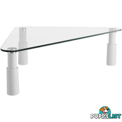 ESS102 GLASS MONITOR DESK RISER TRIANGULAR