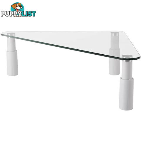 ESS102 GLASS MONITOR DESK RISER TRIANGULAR