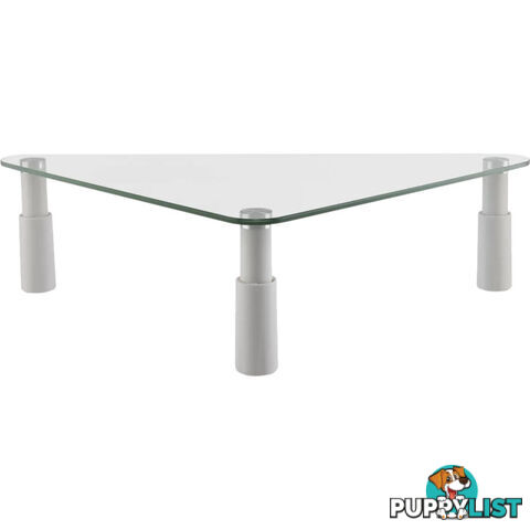 ESS102 GLASS MONITOR DESK RISER TRIANGULAR