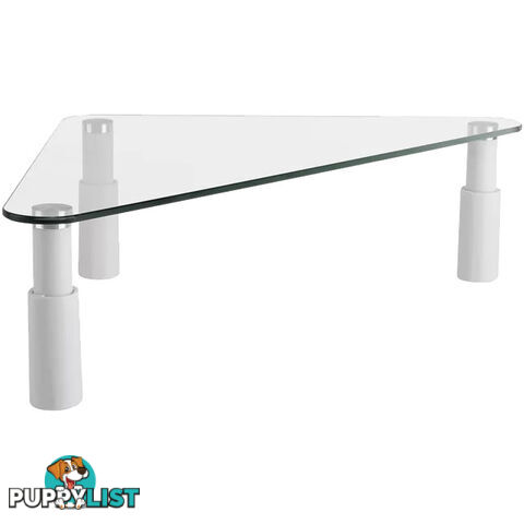 ESS102 GLASS MONITOR DESK RISER TRIANGULAR