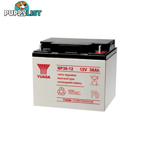 NP38-12 12V 38AMP YUASA SLA BATTERY SEALED LEAD ACID - NP SERIES