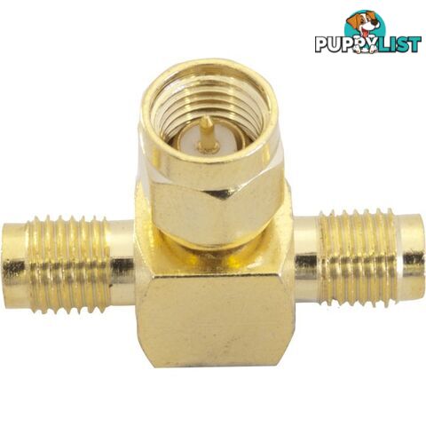 PA6708 SMA PLUG TO 2X SMA SOCKETS ADAPTOR